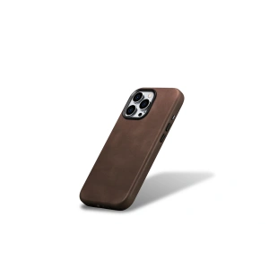 Kup Etui iCarer Oil Wax Premium Leather MagSafe Apple iPhone 15 Pro hnědý - ICR493 - {ean13} - Sklep Home Screen