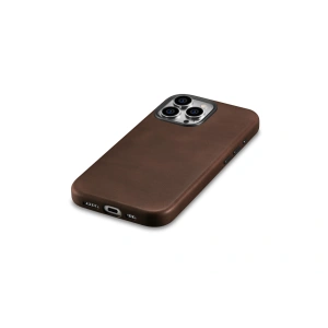 Kup Etui iCarer Oil Wax Premium Leather MagSafe Apple iPhone 15 Pro hnědý - ICR493 - {ean13} - Sklep Home Screen