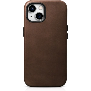 Kup Etui iCarer Oil Wax Premium Leather MagSafe Apple iPhone 15 Plus / 14 Plus brązowe - ICR495 - {ean13} - Sklep Home Screen