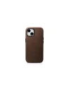 iCarer Oil Wax Premium Leather MagSafe Apple iPhone 15 Plus / 14 Plus brown