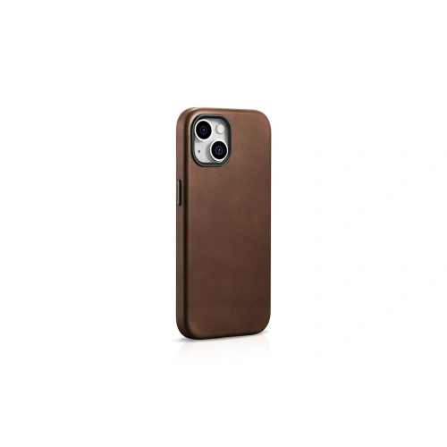Kup Case iCarer Öl Wachs Premium Leder MagSafe Apple iPhone 15 Plus / 14 Plus braun - ICR495 - {ean13} - Sklep Home Screen