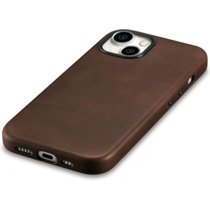 Kup Etui iCarer Oil Wax Premium Leather MagSafe Apple iPhone 15 Plus / 14 Plus hnědé - ICR495 - {ean13} - Sklep Home Screen