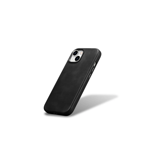 Kup iCarer Apple Geantă din piele MagSafe iPhone 15 Plus / 14 Plus negru - ICR496 - {ean13} - Sklep Home Screen