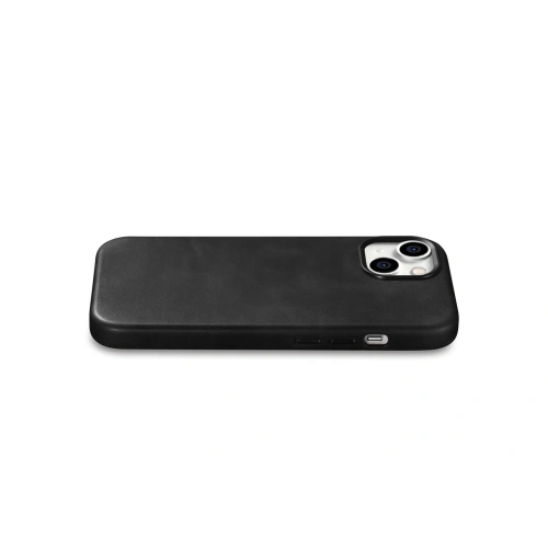 Kup Case iCarer Oil Wax Premium Leather MagSafe Apple iPhone 15 Plus / 14 Plus schwarz - ICR496 - {ean13} - Sklep Home Screen