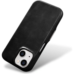Kup Etui iCarer Oil Wax Premium Leather MagSafe Apple iPhone 15 Plus / 14 Plus černé - ICR496 - {ean13} - Sklep Home Screen