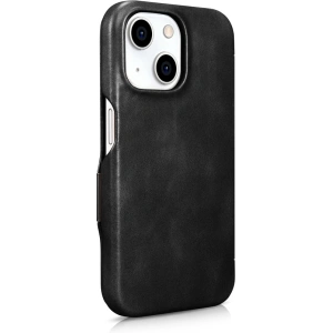 Kup Etui iCarer Oil Wax Premium Leather MagSafe Apple iPhone 15 Plus / 14 Plus černé - ICR496 - {ean13} - Sklep Home Screen