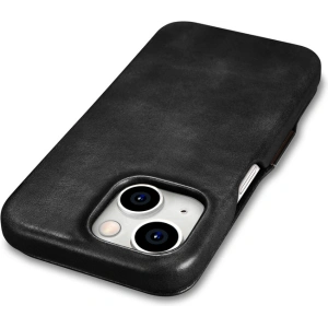 Kup Etui iCarer Oil Wax Premium Leather MagSafe Apple iPhone 15 Plus / 14 Plus černé - ICR496 - {ean13} - Sklep Home Screen