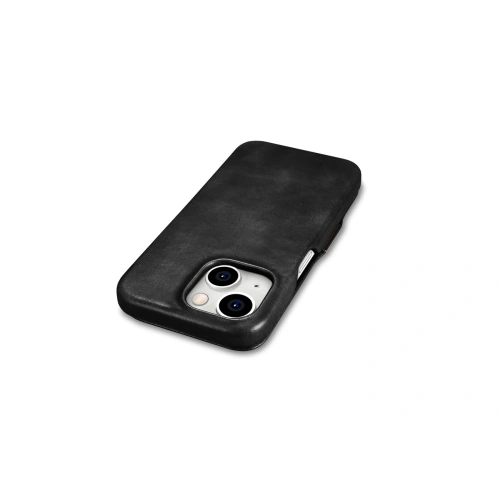 Kup Etui iCarer Oil Wax Premium Bőr MagSafe Apple iPhone 15 Plus / 14 Plus fekete - ICR496 - {ean13} - Sklep Home Screen