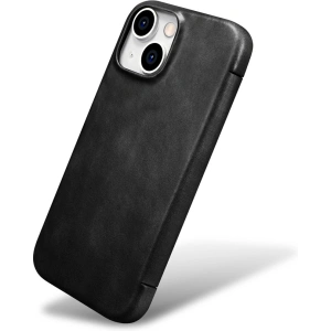 Kup Etui iCarer Oil Wax Premium Leather MagSafe Apple iPhone 15 Plus / 14 Plus černé - ICR496 - {ean13} - Sklep Home Screen