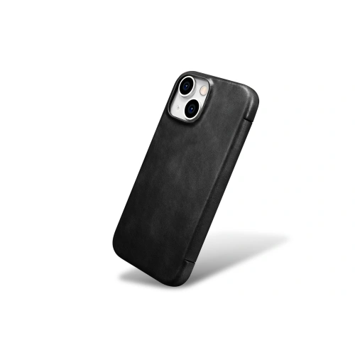 Kup iCarer Apple Geantă din piele MagSafe iPhone 15 Plus / 14 Plus negru - ICR496 - {ean13} - Sklep Home Screen