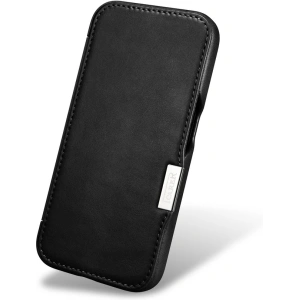 Kup Etui iCarer Oil Wax Premium Leather MagSafe Apple iPhone 15 Plus / 14 Plus černé - ICR496 - {ean13} - Sklep Home Screen