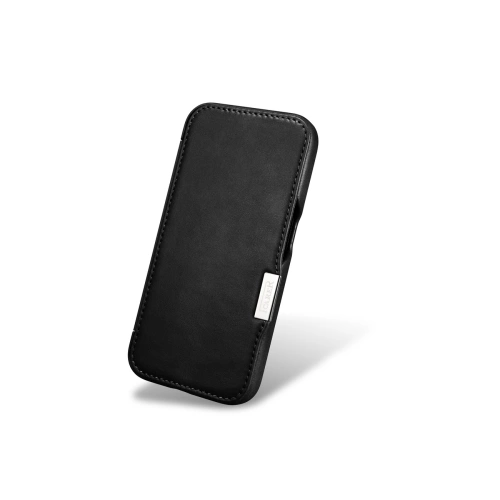 Kup Case iCarer Oil Wax Premium Leather MagSafe Apple iPhone 15 Plus / 14 Plus schwarz - ICR496 - {ean13} - Sklep Home Screen