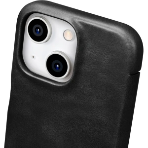 Kup Case iCarer Oil Wax Premium Leather MagSafe Apple iPhone 15 Plus / 14 Plus schwarz - ICR496 - {ean13} - Sklep Home Screen