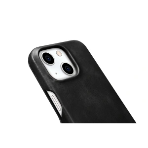Kup Etui iCarer Oil Wax Premium Leather MagSafe Apple iPhone 15 černé - ICR498 - {ean13} - Sklep Home Screen