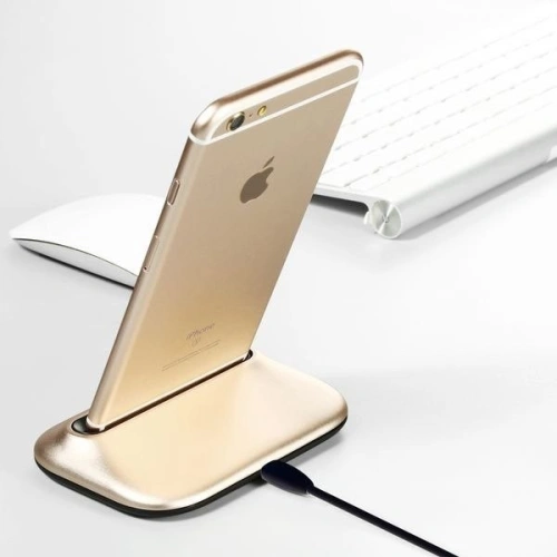 Buy Baseus Little Volcano Docking Station Lightning Port Silver Gold - BSU198GLD - {ean13} - Home Screen Store Europe
