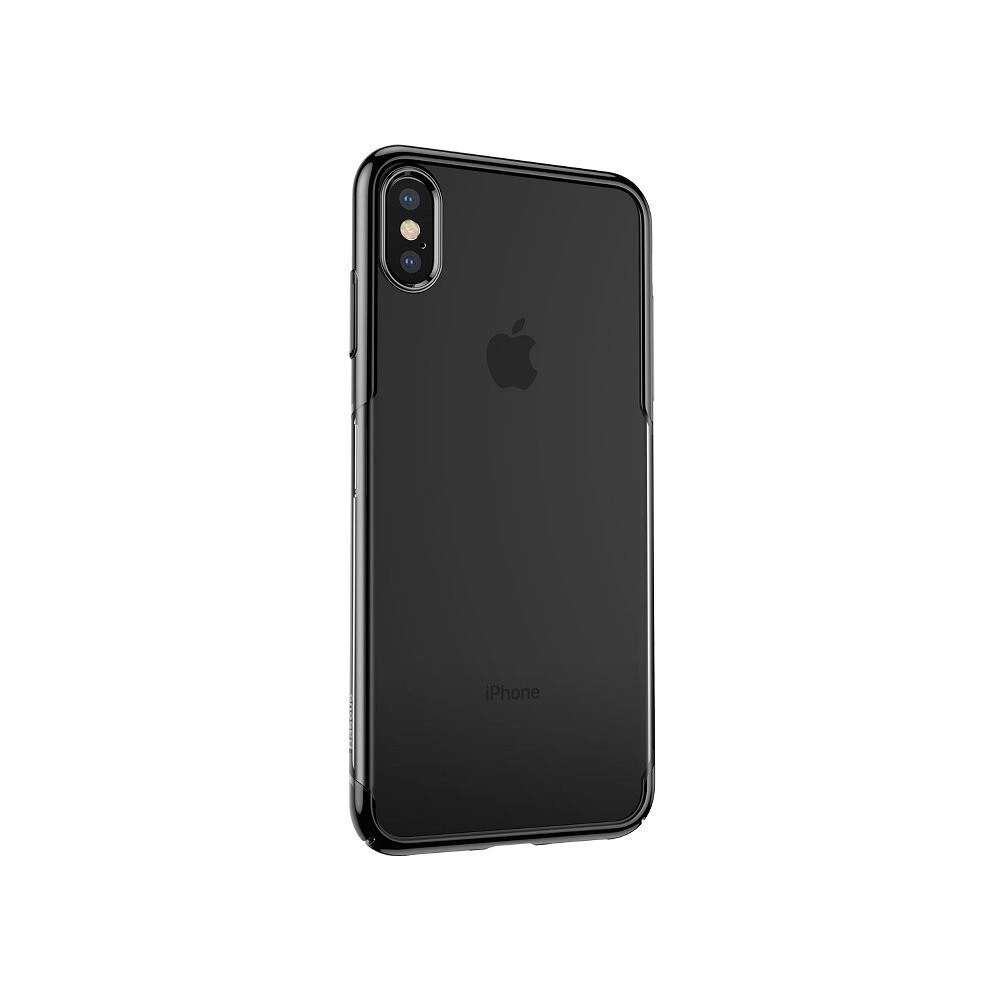 Przezroczyste etui Baseus Shining Case do iPhone X / XS (czarne)