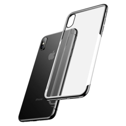 Kup Etui transparent Baseus Shining Case pentru iPhone X / XS (negru) - BSU201BLK - {ean13} - Sklep Home Screen