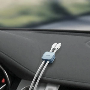 Kup Organizer UNIQ Pod samoprzylepny do kabli modrý/arctic blue [8ks.] - UNIQ937 - {ean13} - Sklep Home Screen