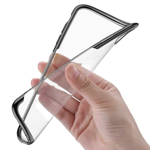 Kup Etui transparent Baseus Shining Case pentru iPhone X / XS (negru) - BSU201BLK - {ean13} - Sklep Home Screen