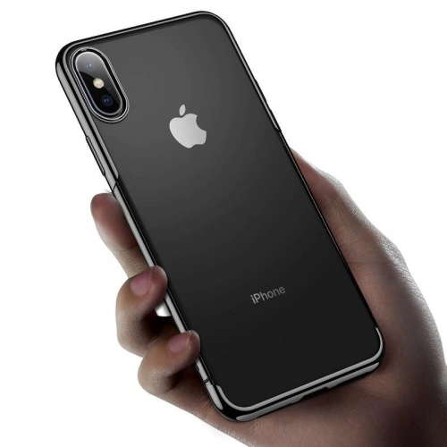 Kup Durchsichtige Hülle Baseus Shining Case für iPhone X / XS (schwarz) - BSU201BLK - {ean13} - Sklep Home Screen