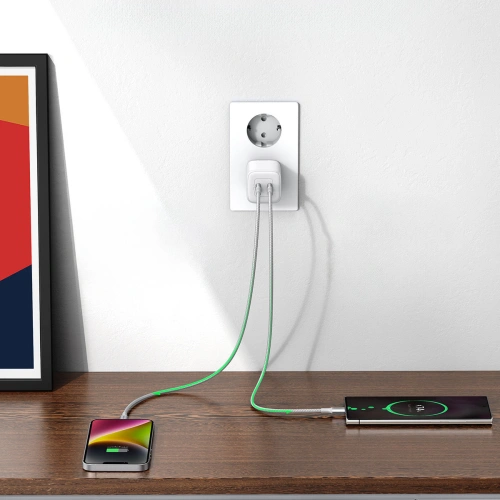 Kup Ładowarka sieciowa UGREEN CD294 2xUSB-C, 45W, QC, PD (biała) - UGR1672 - {ean13} - Sklep Home Screen
