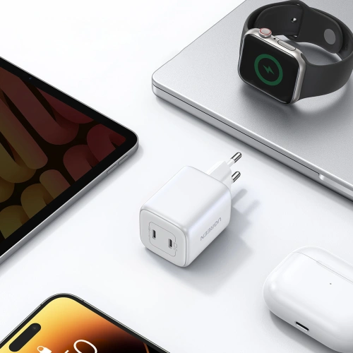 Kup Ładowarka sieciowa UGREEN CD294 2xUSB-C, 45W, QC, PD (biała) - UGR1672 - {ean13} - Sklep Home Screen
