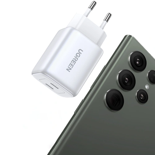 Kup Ładowarka sieciowa UGREEN CD294 2xUSB-C, 45W, QC, PD (biała) - UGR1672 - {ean13} - Sklep Home Screen