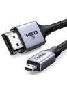 Kabel / Adapter UGREEN HD164 micro HDMI zu HDMI 2.1 8K 2m (grau)