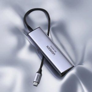 Kup UGREEN CM511 Hub 5in1 Adapter, USB-C zu HDMI 1.4, 3xUSB-A, USB-C, PD, 100W (grau) - UGR1678 - {ean13} - Sklep Home Screen