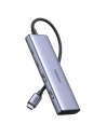 UGREEN CM473 Hub USB-C Adapter mit 2xUSB-A, 2xUSB-C, 20 cm (grau)