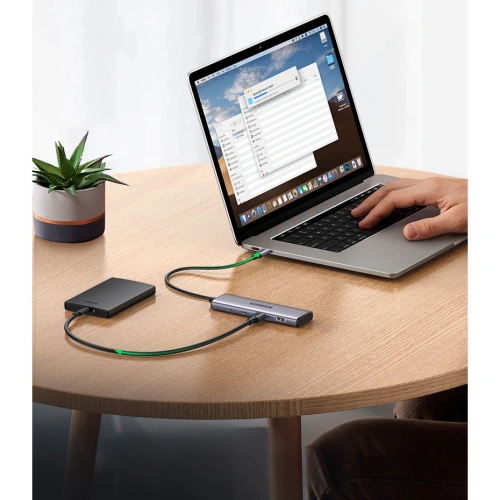 Kup UGREEN CM473 Adaptor USB-C la 2xUSB-A, 2xUSB-C, 20 cm (gri) - UGR1679 - {ean13} - Sklep Home Screen