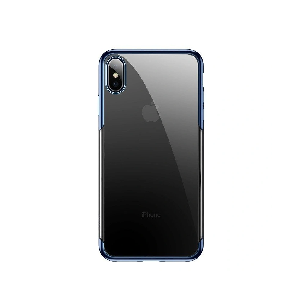 Przezroczyste etui Baseus Shining Case do iPhone X / XS (niebieskie)