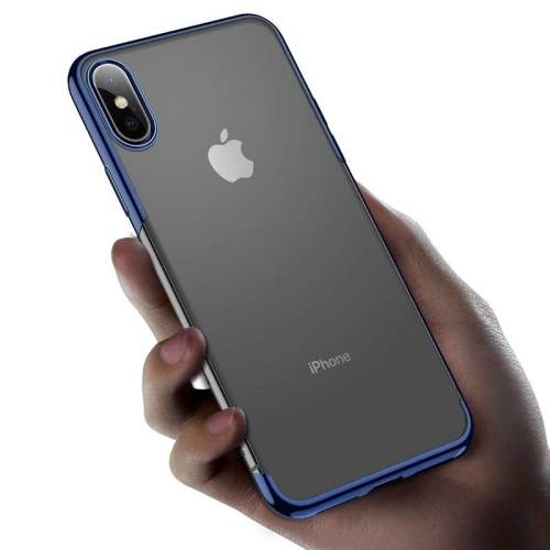 Kup Průhledné pouzdro Baseus Shining Case pro iPhone X / XS (modré) - BSU203BLU - {ean13} - Sklep Home Screen