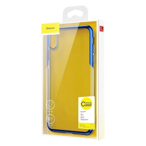 Kup Průhledné pouzdro Baseus Shining Case pro iPhone X / XS (modré) - BSU203BLU - {ean13} - Sklep Home Screen