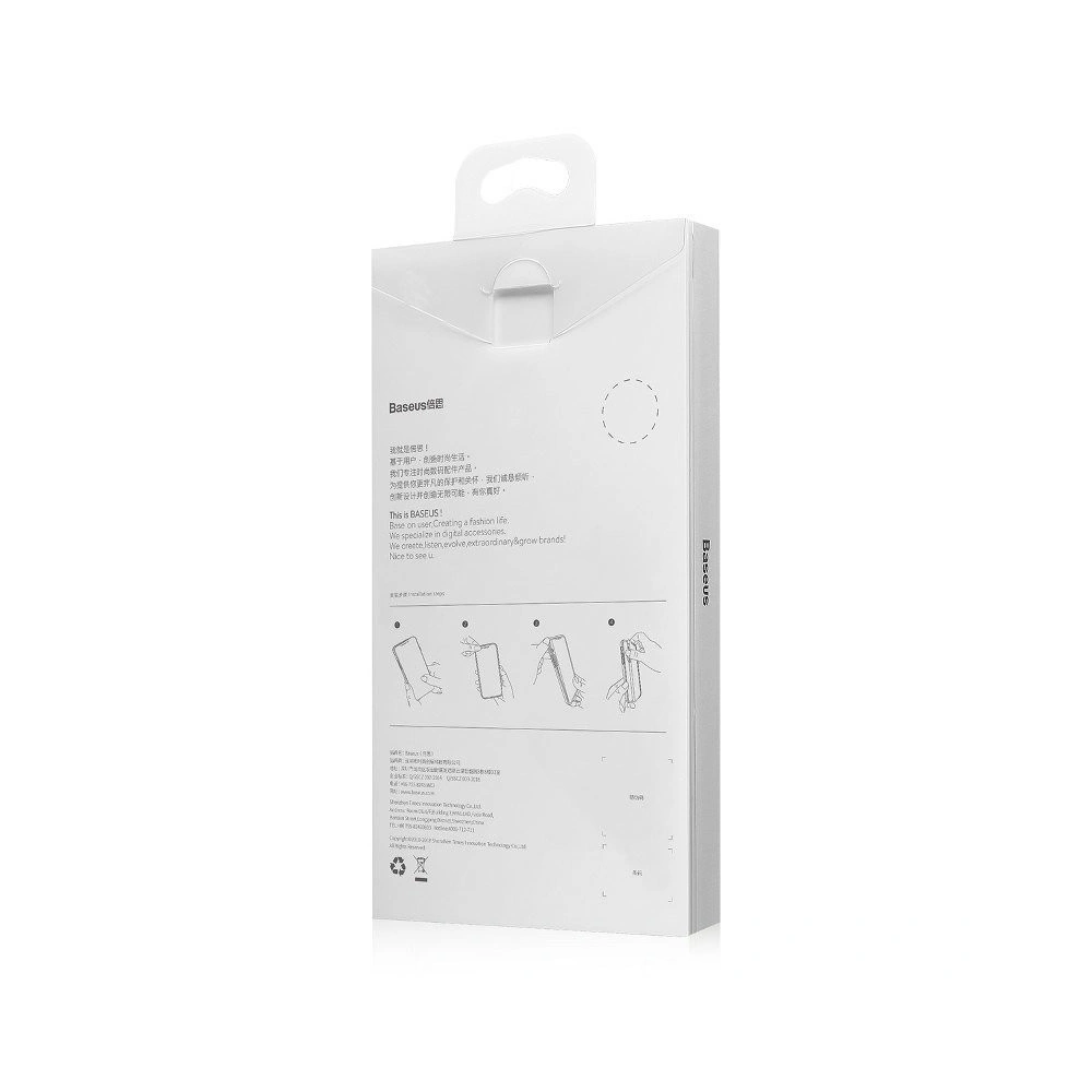 Przezroczyste etui Baseus Shining Case do iPhone X / XS (niebieskie)