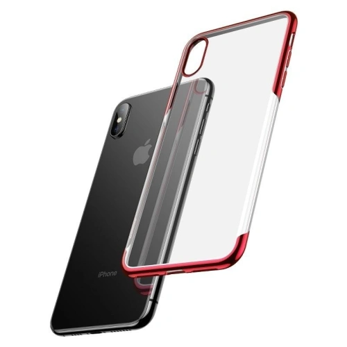Kup Durchsichtige Hülle Baseus Shining Case für iPhone X / XS (rot) - BSU204RED - {ean13} - Sklep Home Screen