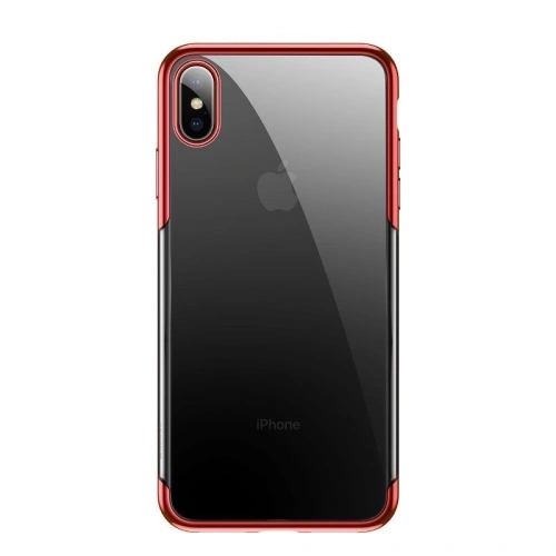 Kup Durchsichtige Hülle Baseus Shining Case für iPhone X / XS (rot) - BSU204RED - {ean13} - Sklep Home Screen