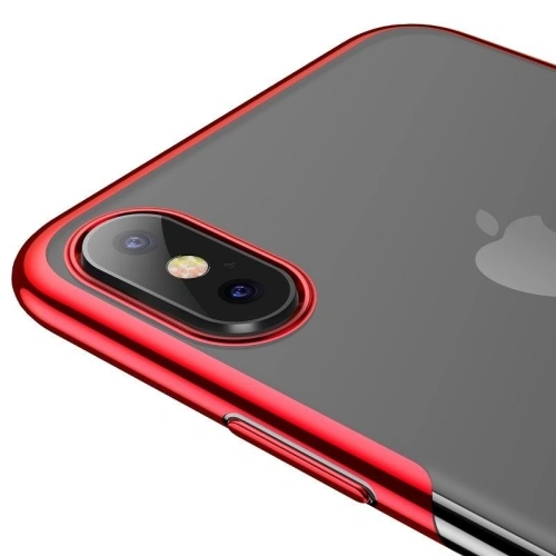 Kup Durchsichtige Hülle Baseus Shining Case für iPhone X / XS (rot) - BSU204RED - {ean13} - Sklep Home Screen