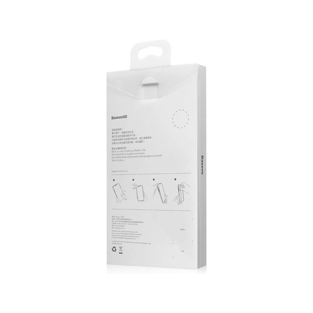 Przezroczyste etui Baseus Shining Case do iPhone X / XS (czerwone)