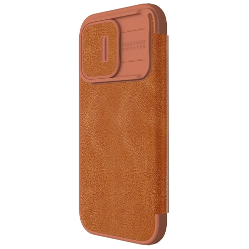 Kup Case mit Klappe Nillkin Qin Leather Pro mit Kameraschutz für Apple iPhone 15 Pro Max in braun - NLK1174 - {ean13} - Sklep Home Screen