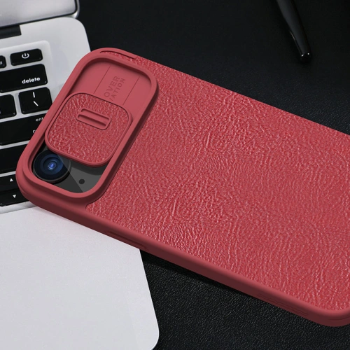 Kup Case mit Klappe Nillkin Qin Leather Pro mit Kameraschutz für Apple iPhone 15 Pro Max in braun - NLK1174 - {ean13} - Sklep Home Screen