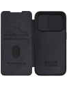 Kup Etui z klapką Nillkin Qin Leather Pro z osłoną aparatu Apple iPhone 15 Pro Max fekete - NLK1175 - {ean13} - Sklep Home Screen