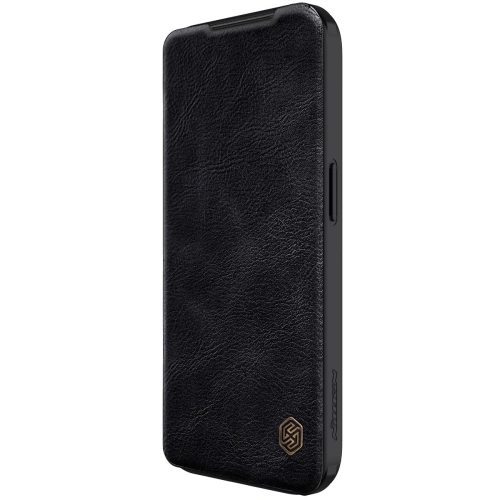 Kup Etui z klapką Nillkin Qin Leather Pro z osłoną aparatu Apple iPhone 15 Pro Max fekete - NLK1175 - {ean13} - Sklep Home Screen