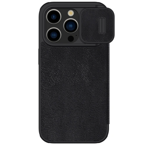 Kup Etui z klapką Nillkin Qin Leather Pro z osłoną aparatu Apple iPhone 15 Pro Max fekete - NLK1175 - {ean13} - Sklep Home Screen