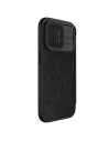 Kup Etui z klapką Nillkin Qin Leather Pro z osłoną aparatu Apple iPhone 15 Pro Max fekete - NLK1175 - {ean13} - Sklep Home Screen
