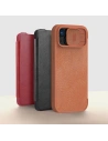 Kup Etui z klapką Nillkin Qin Leather Pro z osłoną aparatu Apple iPhone 15 Pro Max fekete - NLK1175 - {ean13} - Sklep Home Screen