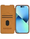 Kup Etui z klapką Nillkin Qin Leather Pro z osłoną aparatu Apple iPhone 15 Plus / 14 Plus hnědé - NLK1176 - {ean13} - Sklep Home Screen