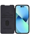Etui z klapką Nillkin Qin Leather Pro z osłoną aparatu Apple iPhone 15 Plus / 14 Plus fekete