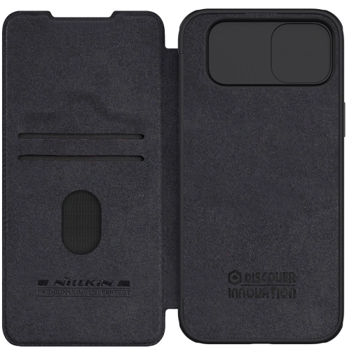 Kup Etui z klapką Nillkin Qin Leather Pro z osłoną aparatu Apple iPhone 15 Plus / 14 Plus fekete - NLK1177 - {ean13} - Sklep Home Screen