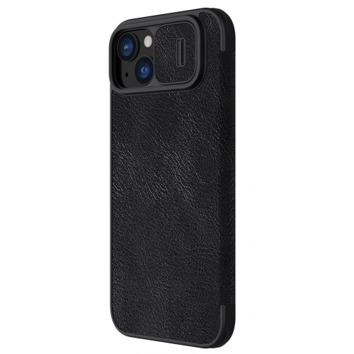 Kup Etui z klapką Nillkin Qin Leather Pro z osłoną aparatu Apple iPhone 15 Plus / 14 Plus fekete - NLK1177 - {ean13} - Sklep Home Screen